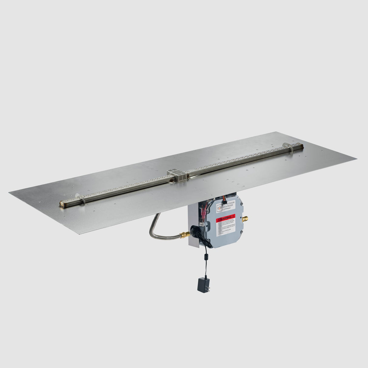 The Outdoor Greatroom Crystal Fire Plus Linear Gas Burner Insert and Plate Kit - BP2424-B