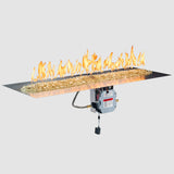 The Outdoor Greatroom Crystal Fire Plus Linear Gas Burner Insert and Plate Kit - BP2424-B