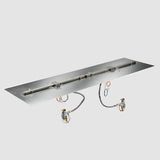The Outdoor Greatroom Crystal Fire Plus Linear Gas Burner Insert and Plate Kit - BP2424-B