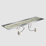 The Outdoor Greatroom Crystal Fire Plus Linear Gas Burner Insert and Plate Kit - BP2424-B