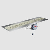 The Outdoor Greatroom Crystal Fire Plus Linear Gas Burner Insert and Plate Kit - BP2424-B