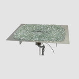 The Outdoor Greatroom Crystal Fire Plus Square Gas Burner Insert and Plate Kit - BP24S-A
