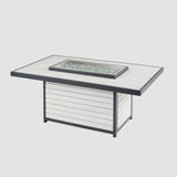 The Outdoor Greatroom Kenwood and Brooks Rectangular Chat Height Gas Fire Pit Table - KW-1224-19-K