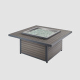 The Outdoor Greatroom Kenwood and Brooks Square Chat Height Gas Fire Pit Table - KW-2424-19-K