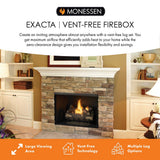 Monessen 42" Exacta Vent-Free Circulating Clean Face Firebox