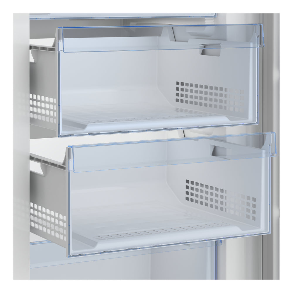 Beko 28" Freestanding Upright Freezer with 13.84 cu. ft. Capacity, Auto Ice Maker, Frost Free, in Fingerprint-free Stainless Steel