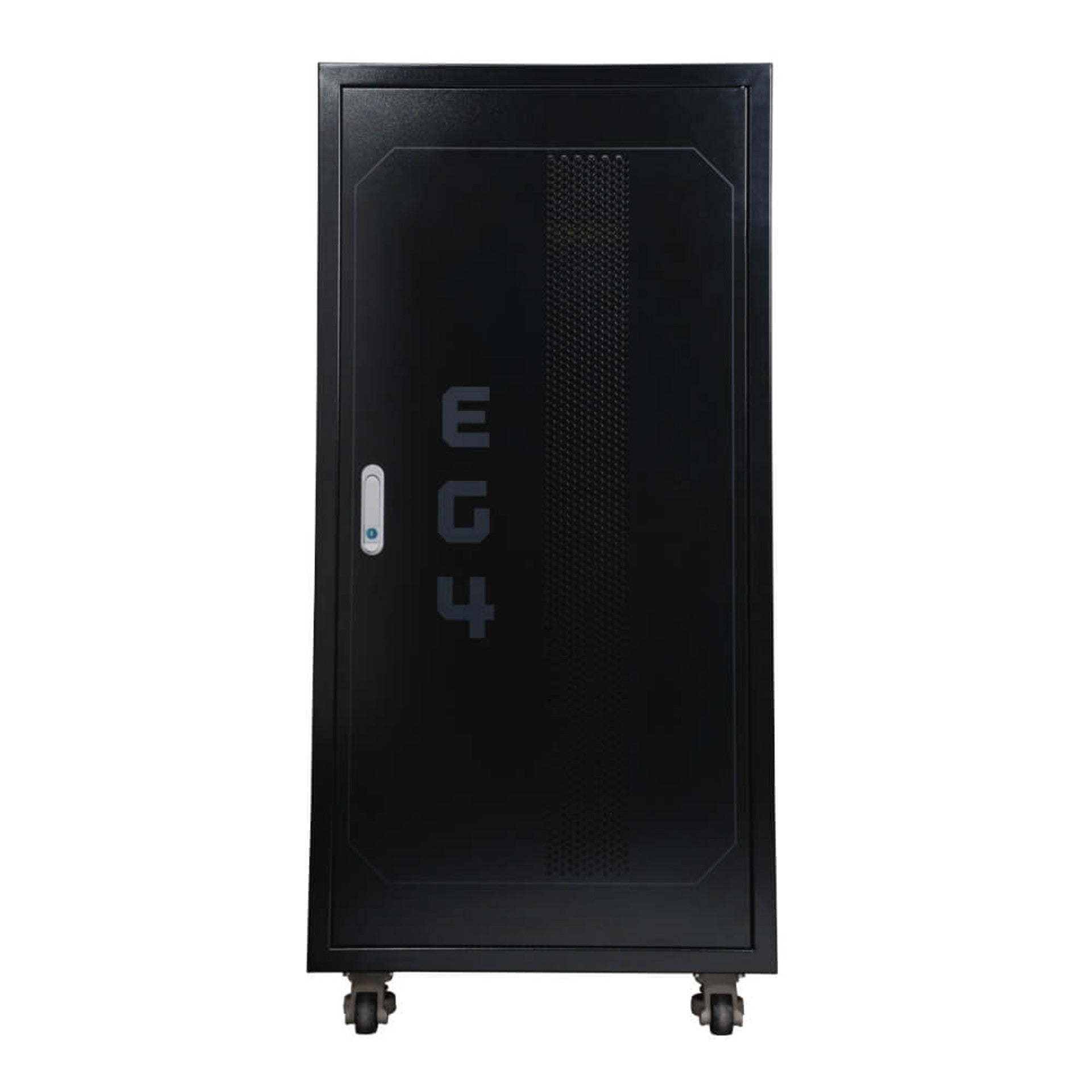 EG4 Enclosed Battery Rack | 6 Slot | Wheels Included | Bus Bar Covers | Welded (Grey)