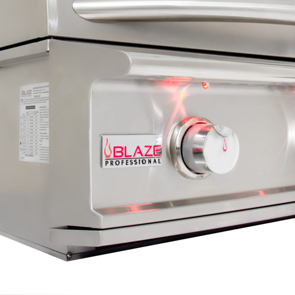 Blaze Professional LUX 34-Inch 3 Burner Gas Grill With Rear Infrared Burner - BLZ-3PRO-LP/NG