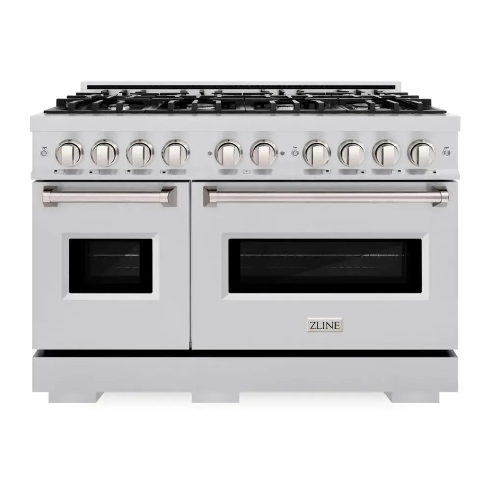 ZLINE 48" Classic Series Dual Fuel Range with 8 Burners, 6.7 cu. ft. Total Oven Capacity, Convection Cooking and Auto-Reignition