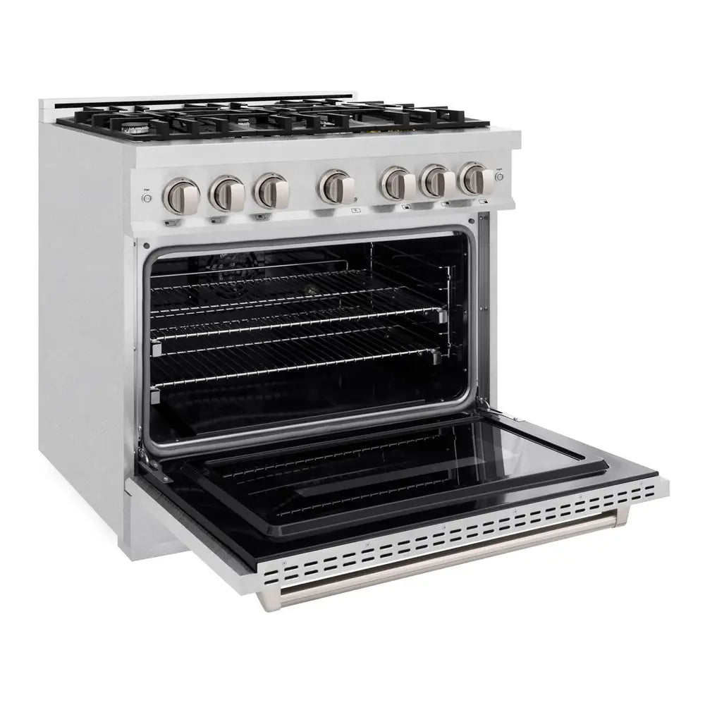 ZLINE 36" Classic Series Dual Fuel Range with 6 Burners, 5.2 cu. ft. Oven Capacity, Convection Cooking and Auto-Reignition