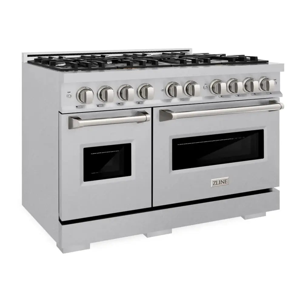 ZLINE 48" Classic Series Dual Fuel Range with 8 Burners, 6.7 cu. ft. Total Oven Capacity, Convection Cooking and Auto-Reignition