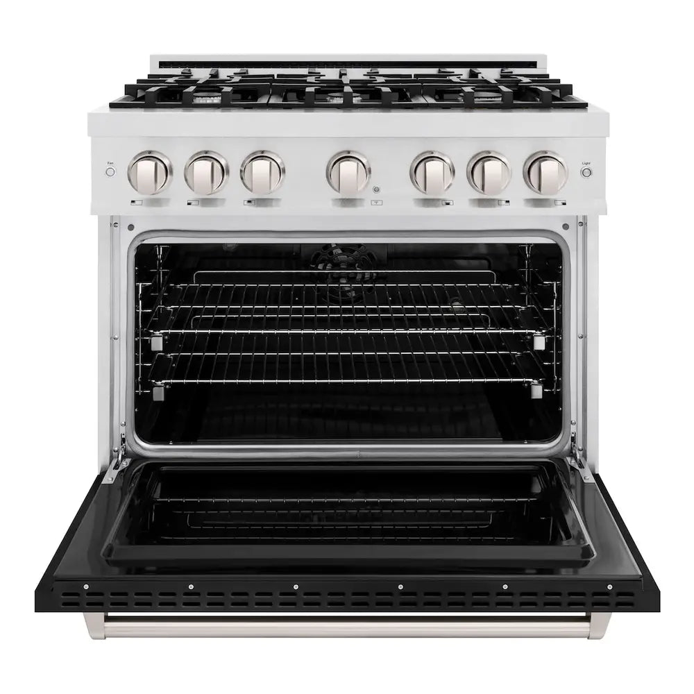 ZLINE 36" Classic Series Dual Fuel Range with 6 Burners, 5.2 cu. ft. Oven Capacity, Convection Cooking and Auto-Reignition