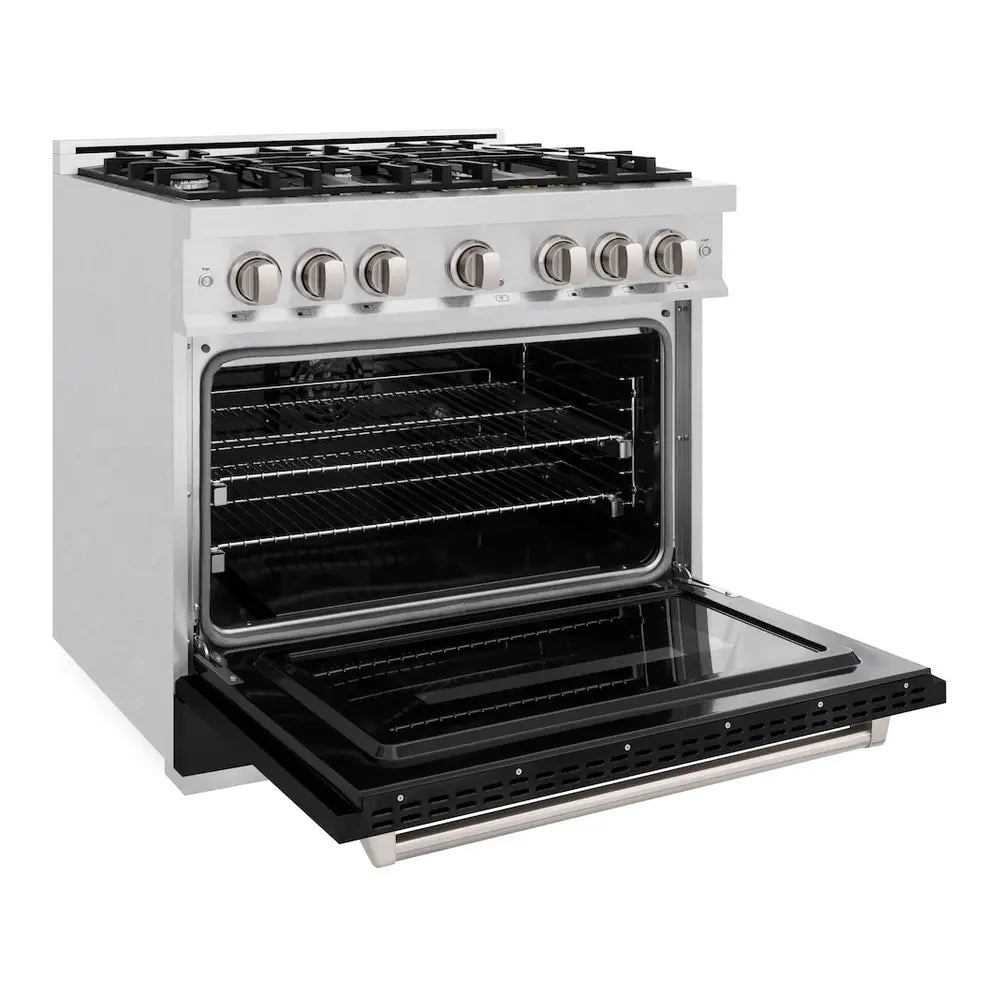 ZLINE 36" Classic Series Dual Fuel Range with 6 Burners, 5.2 cu. ft. Oven Capacity, Convection Cooking and Auto-Reignition