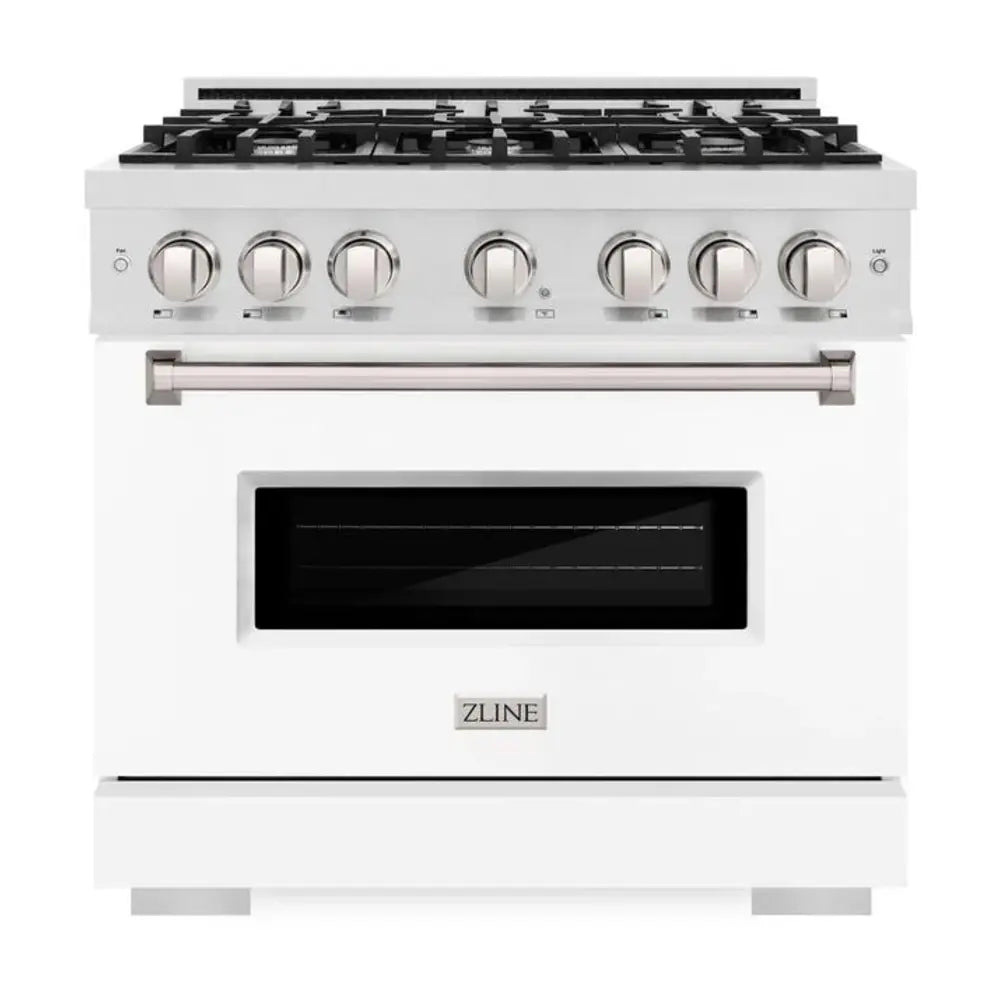 ZLINE 36" Classic Series Dual Fuel Range with 6 Burners, 5.2 cu. ft. Oven Capacity, Convection Cooking and Auto-Reignition