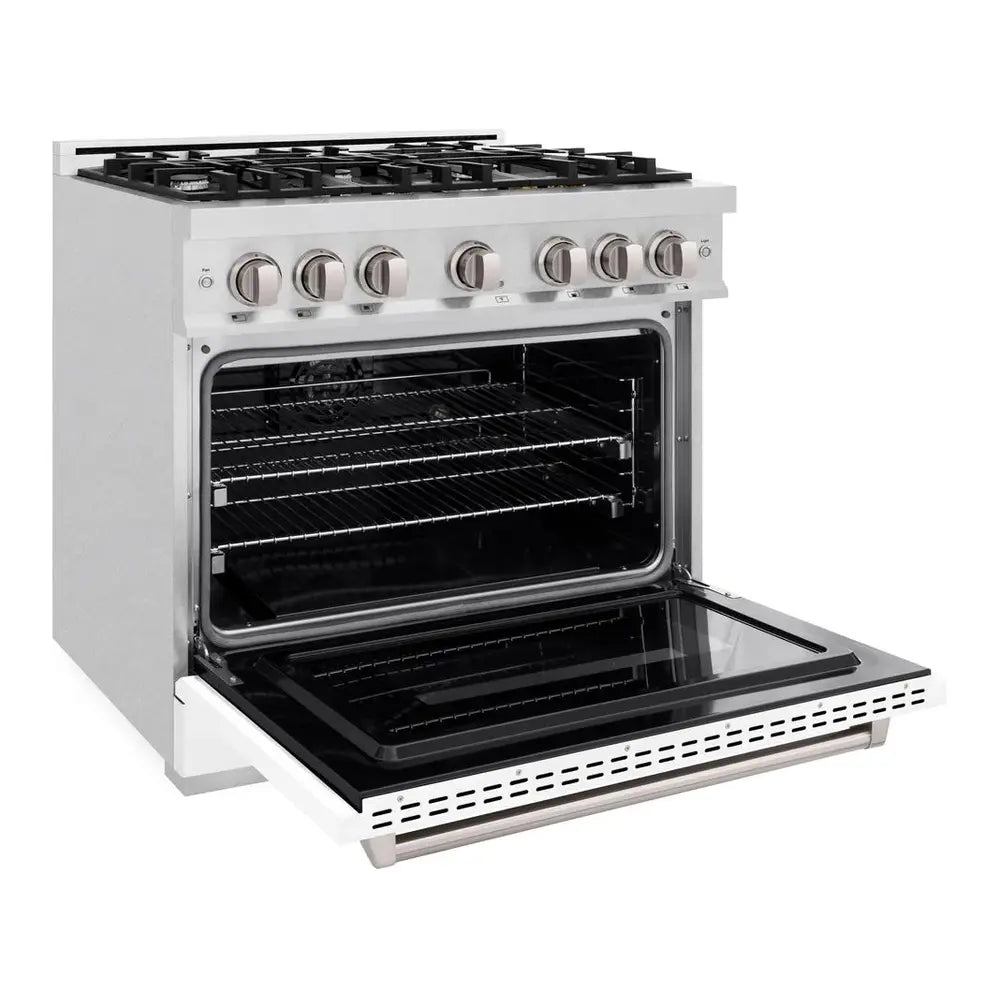 ZLINE 36" Classic Series Dual Fuel Range with 6 Burners, 5.2 cu. ft. Oven Capacity, Convection Cooking and Auto-Reignition