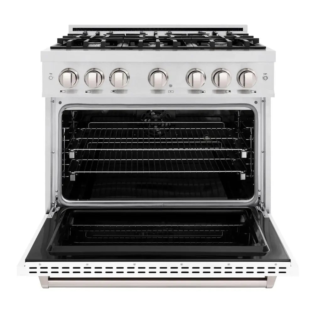 ZLINE 36" Classic Series Dual Fuel Range with 6 Burners, 5.2 cu. ft. Oven Capacity, Convection Cooking and Auto-Reignition