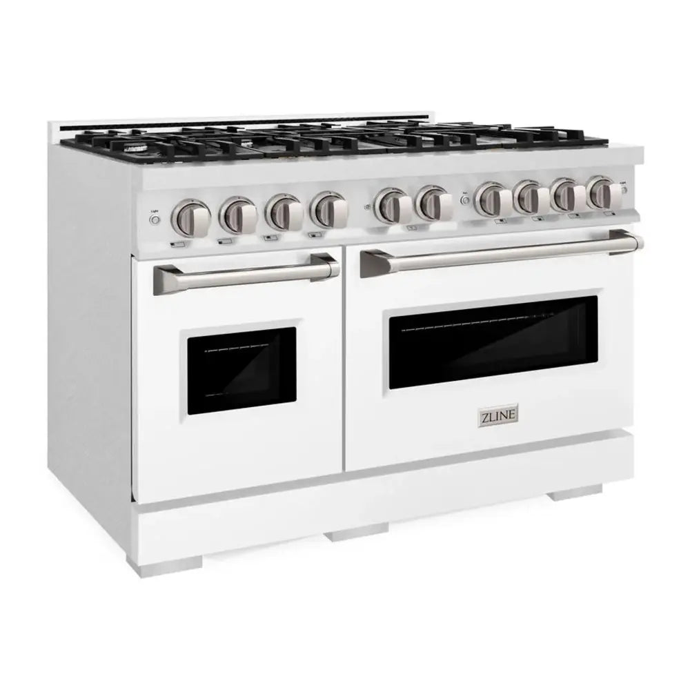 ZLINE 48" Classic Series Dual Fuel Range with 8 Burners, 6.7 cu. ft. Total Oven Capacity, Convection Cooking and Auto-Reignition