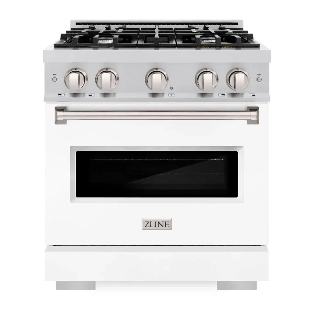 ZLINE 30" Classic Series Dual Fuel Range with 4 Burners, 4.2 cu. ft. Oven Capacity, Convection Cooking and Auto-Reignition.