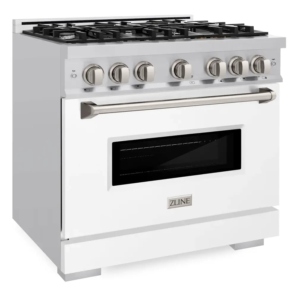 ZLINE 36" Classic Series Dual Fuel Range with 6 Burners, 5.2 cu. ft. Oven Capacity, Convection Cooking and Auto-Reignition.
