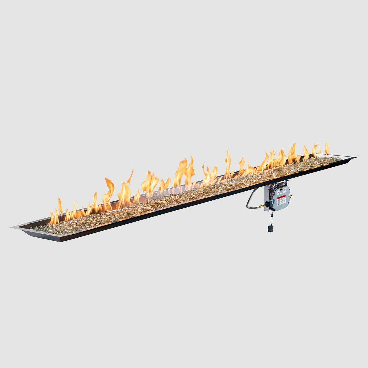 The Outdoor Greatroom Crystal Fire Plus Linear Gas Burner - CFP1224-B