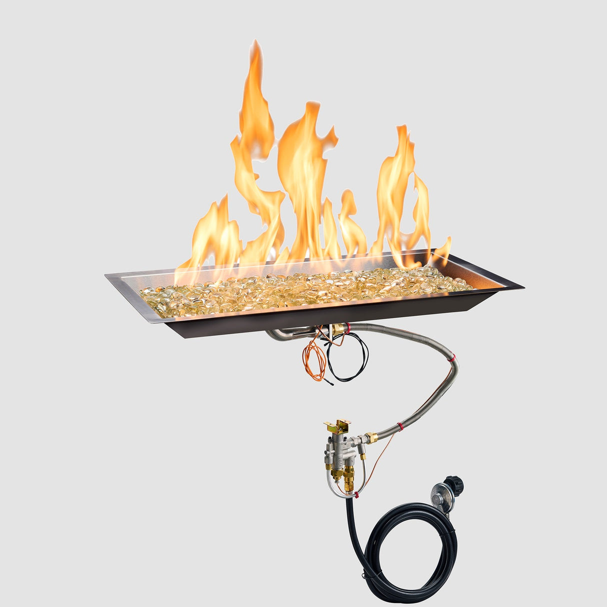 The Outdoor Greatroom Crystal Fire Plus Linear Gas Burner - CFP1224-B