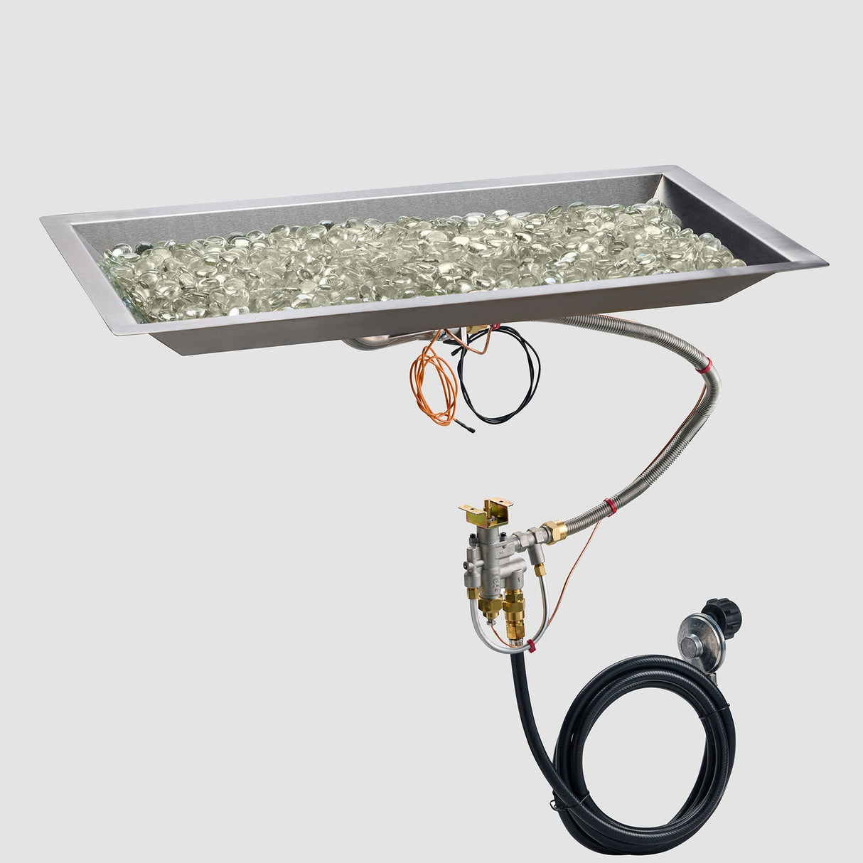 The Outdoor Greatroom Crystal Fire Plus Linear Gas Burner - CFP1224-B
