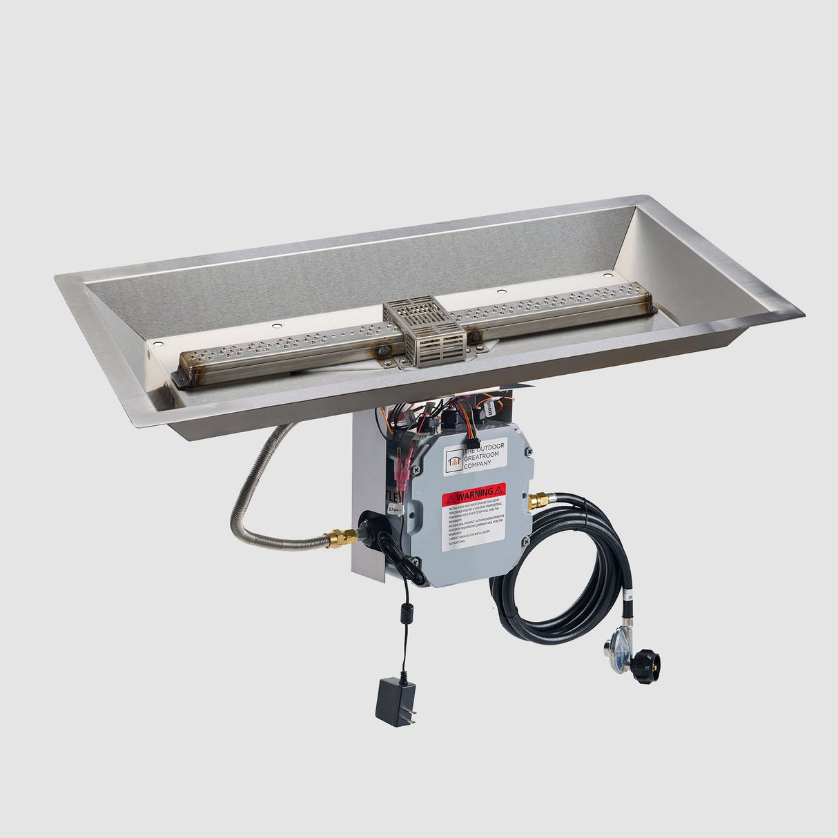 The Outdoor Greatroom Crystal Fire Plus Linear Gas Burner - CFP1224-B