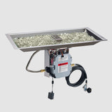 The Outdoor Greatroom Crystal Fire Plus Linear Gas Burner - CFP1224-B