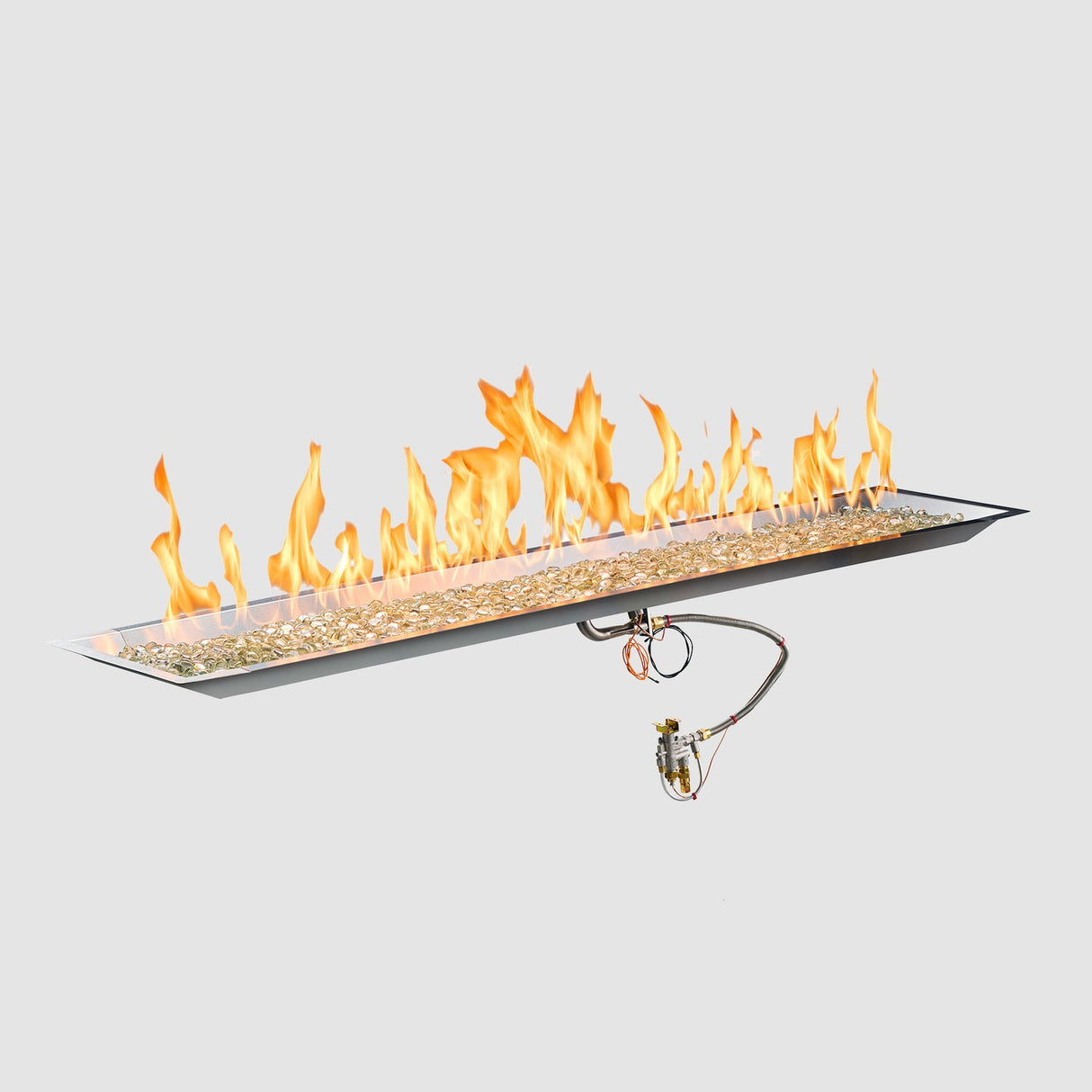 The Outdoor Greatroom Crystal Fire Plus Linear Gas Burner - CFP1224-B