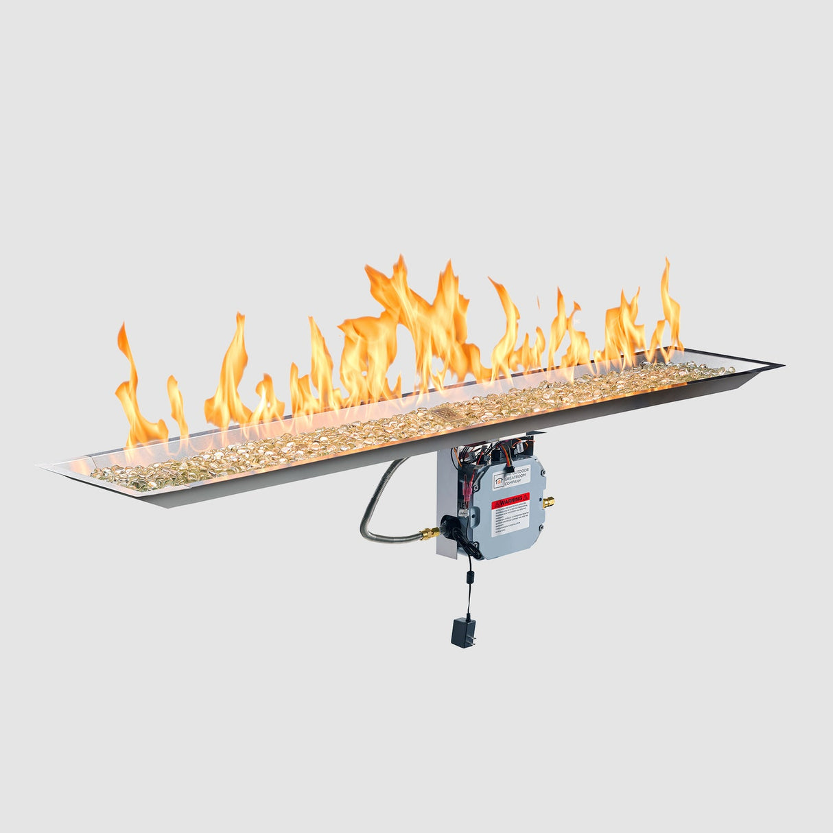 The Outdoor Greatroom Crystal Fire Plus Linear Gas Burner - CFP1224-B