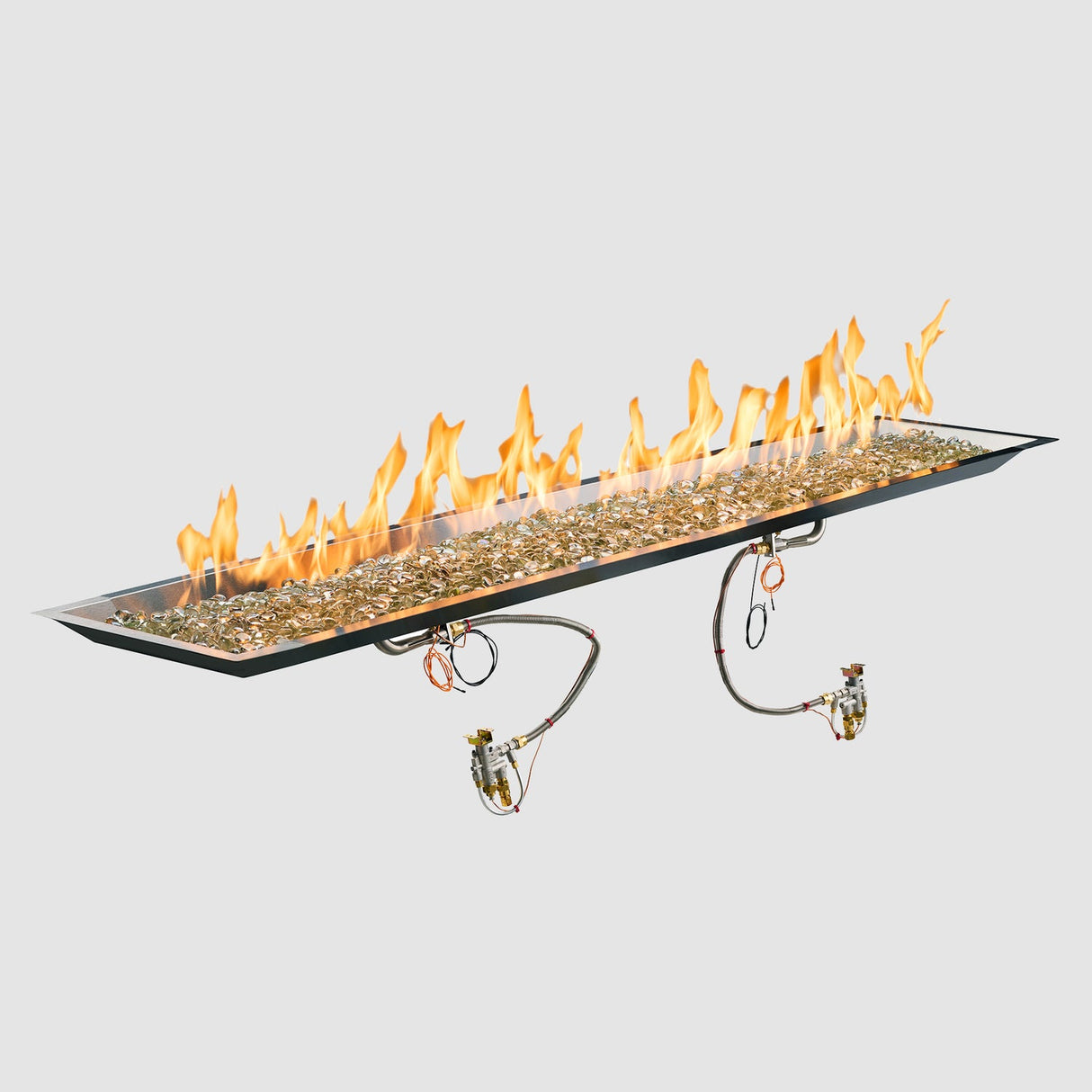 The Outdoor Greatroom Crystal Fire Plus Linear Gas Burner - CFP1224-B