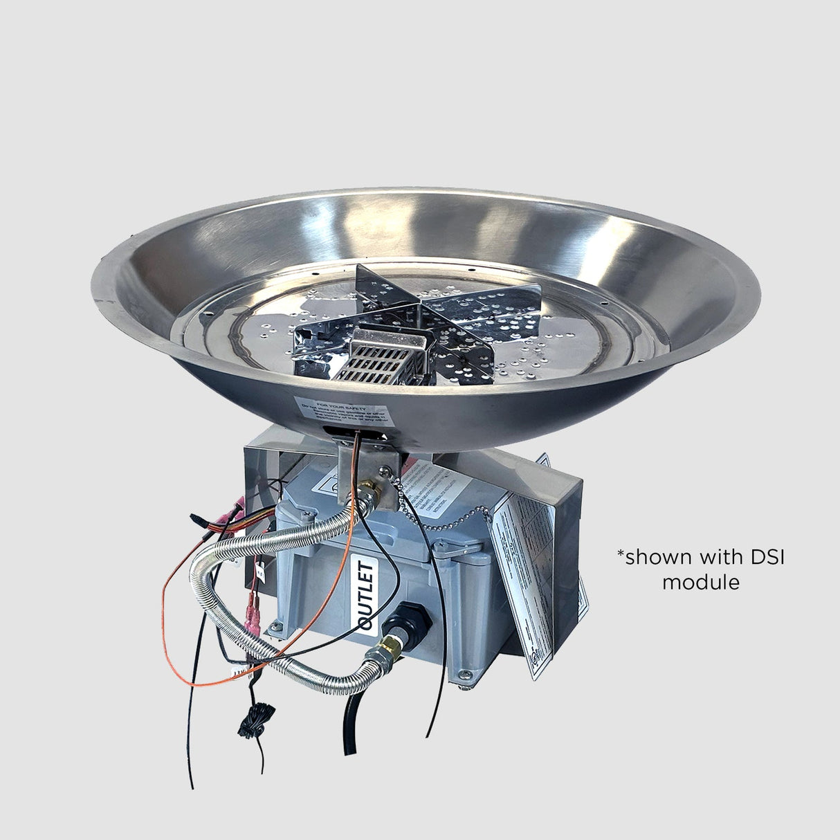 The Outdoor Greatroom Crystal Fire Plus Round Gas Burner - CFP20-K