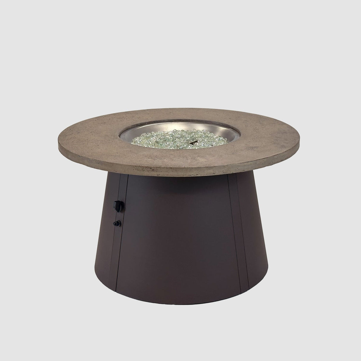 The Outdoor Greatroom Cirvalo 42" Round Gas Fire Pit Table - CIR-42-FSBR-K