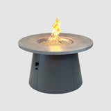 The Outdoor Greatroom Cirvalo 42" Round Gas Fire Pit Table - CIR-42-FSBR-K
