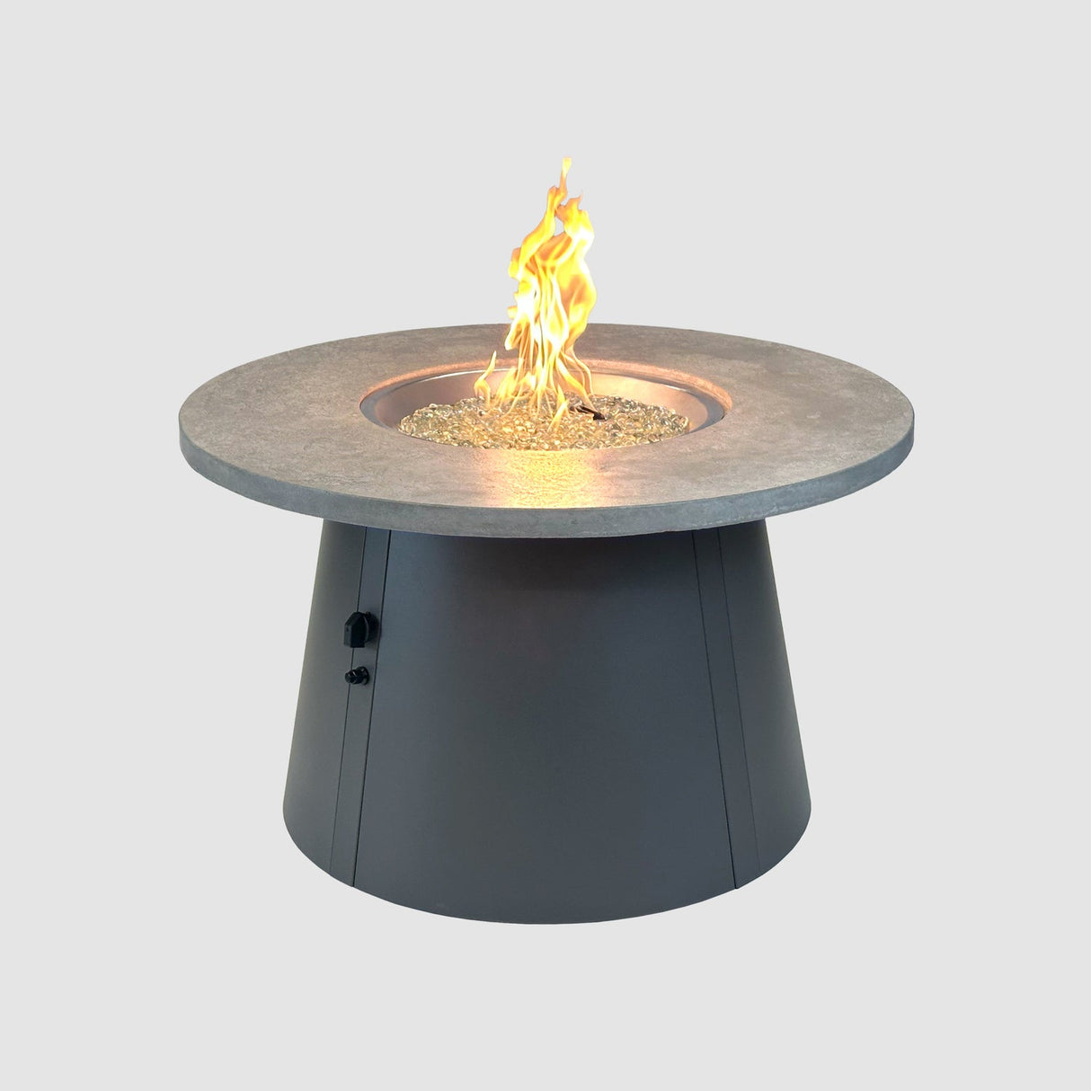 The Outdoor Greatroom Cirvalo 48" Round Gas Fire Pit Table - CIR-48-FSBR-K