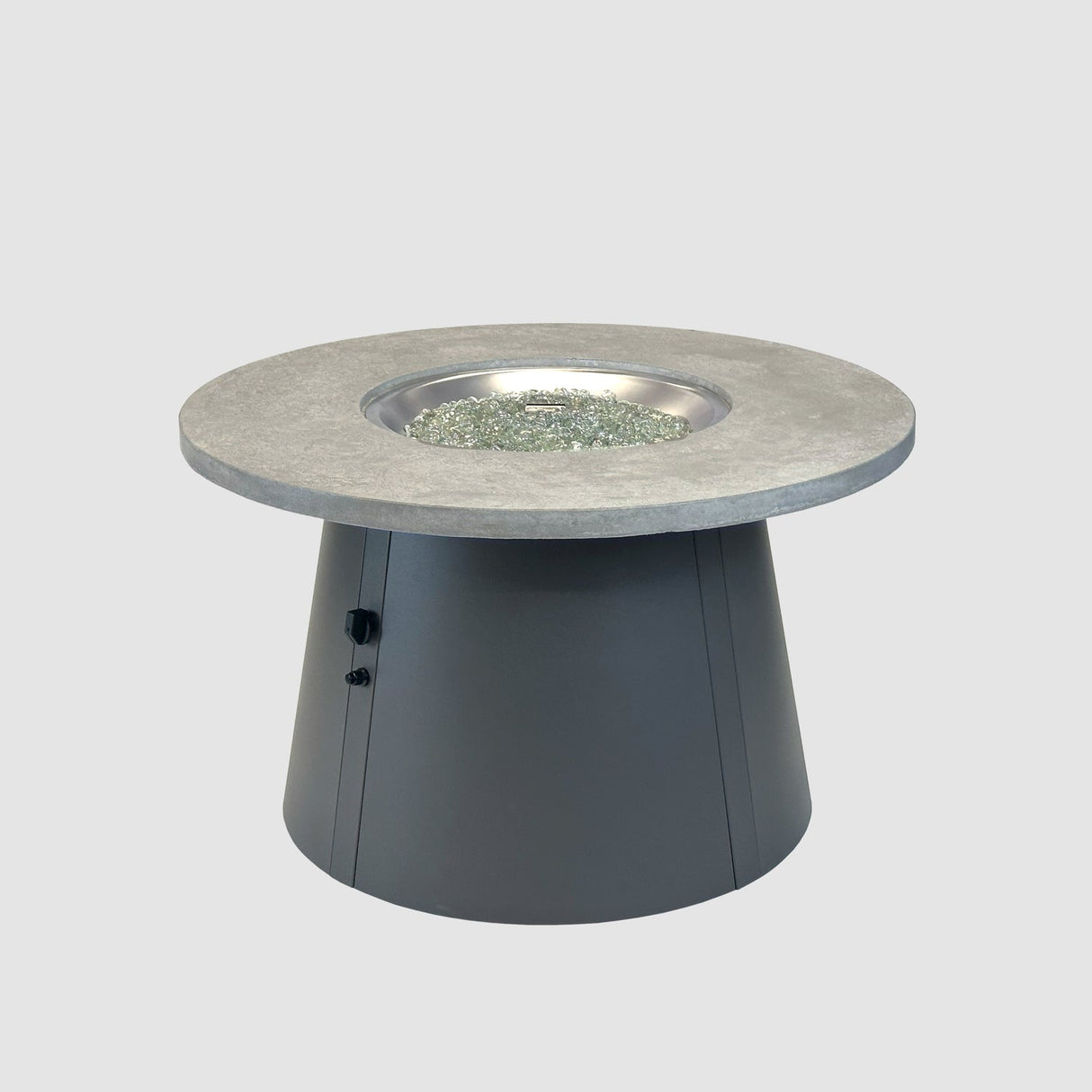 The Outdoor Greatroom Cirvalo 42" Round Gas Fire Pit Table - CIR-42-FSBR-K