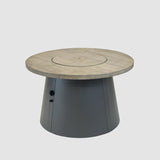 The Outdoor Greatroom Cirvalo 42" Round Gas Fire Pit Table - CIR-42-FSBR-K
