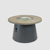 The Outdoor Greatroom Cirvalo 42" Round Gas Fire Pit Table - CIR-42-FSBR-K