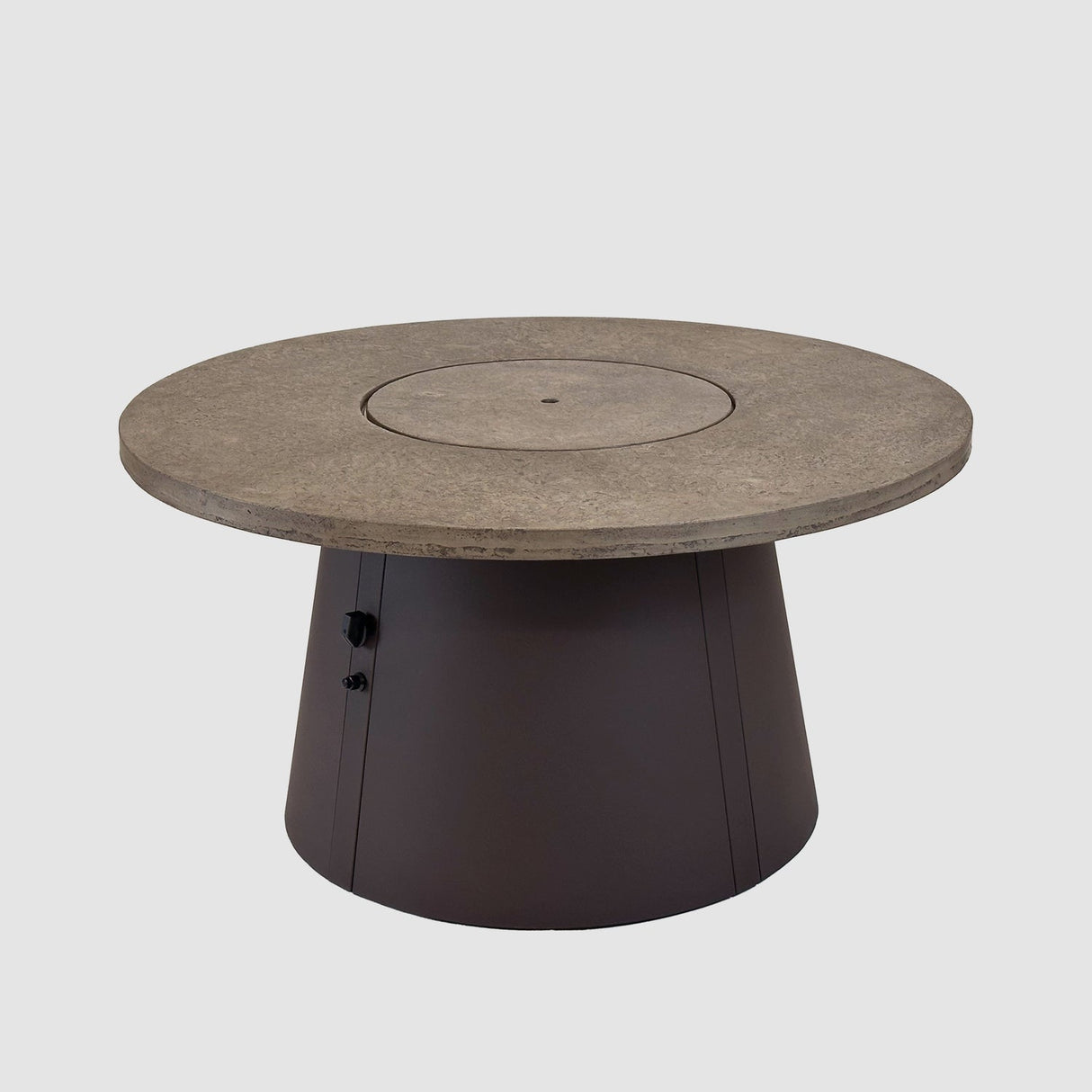 The Outdoor Greatroom Cirvalo 42" Round Gas Fire Pit Table - CIR-42-FSBR-K