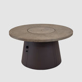 The Outdoor Greatroom Cirvalo 42" Round Gas Fire Pit Table - CIR-42-FSBR-K