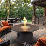The Outdoor Greatroom Cirvalo 42" Round Gas Fire Pit Table - CIR-42-FSBR-K