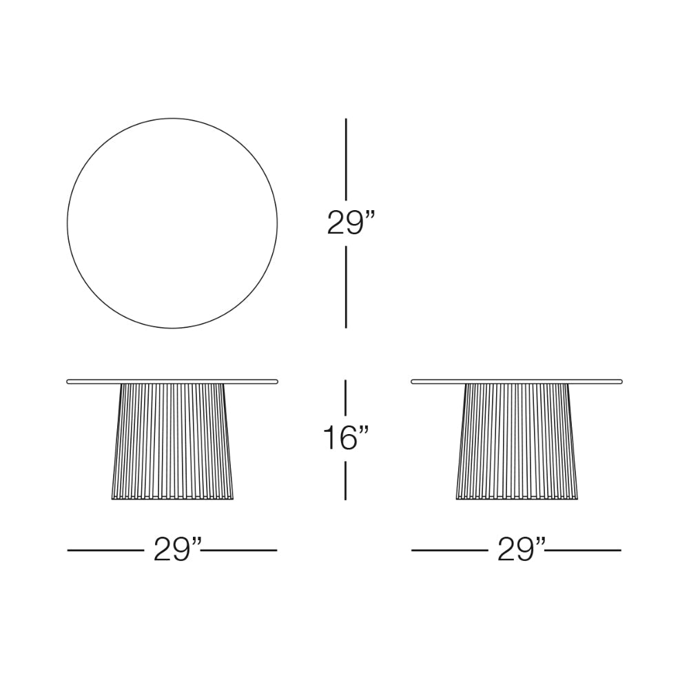 Kannoa Conic Coffee Table