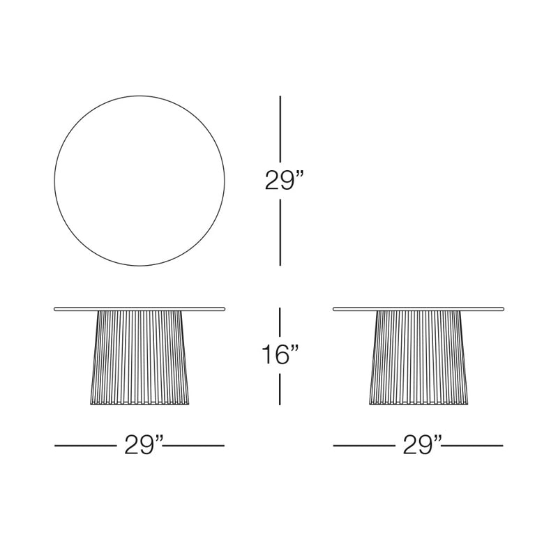 Kannoa Conic Coffee Table