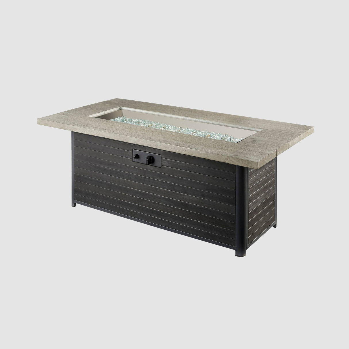 The Outdoor Greatroom Cedar 61" Ridge Linear Gas Fire Pit Table - CR-1242-K