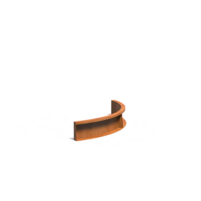 Adezz Curved Corten Retaining Wall 200