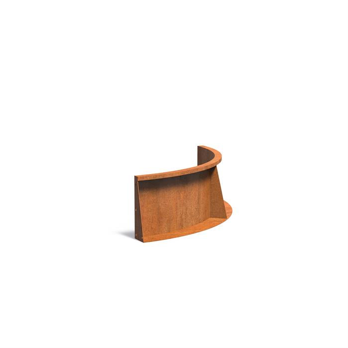 Adezz Corten Retaining Wall 400 Curved