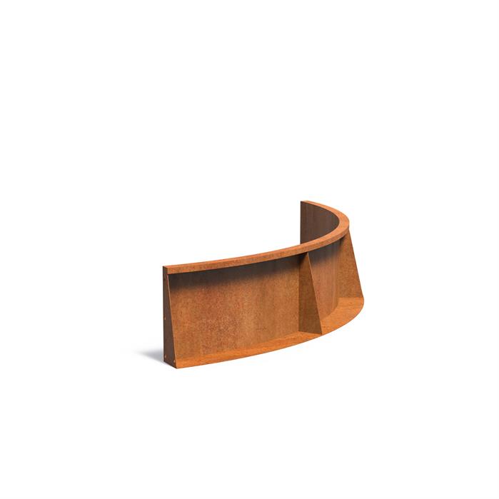 Adezz Corten Retaining Wall 400 Curved