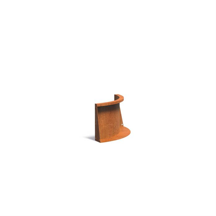 Adezz Corten Retaining Wall 400 Curved