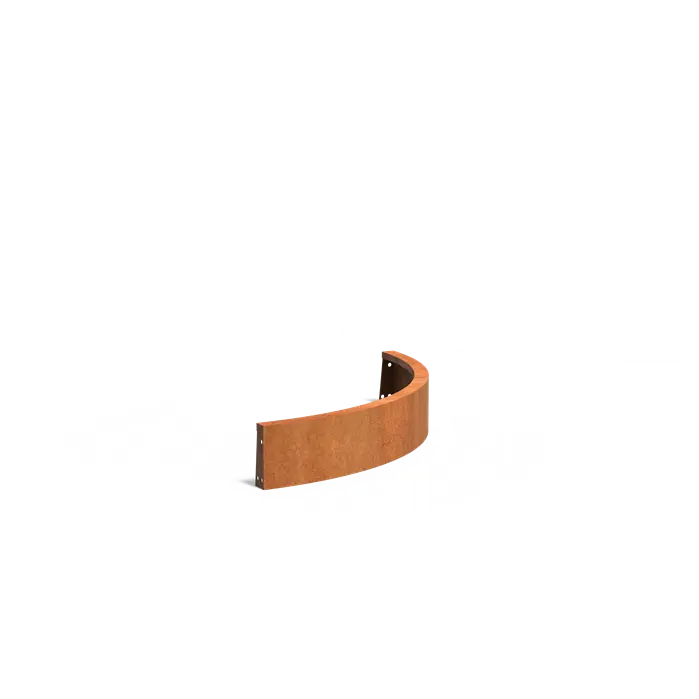 Adezz Curved Corten Retaining Wall 200