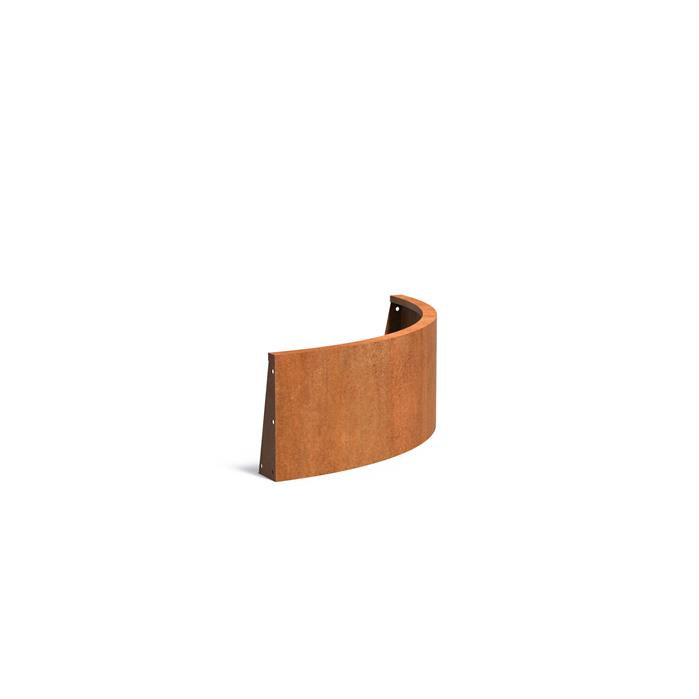 Adezz Corten Retaining Wall 400 Curved